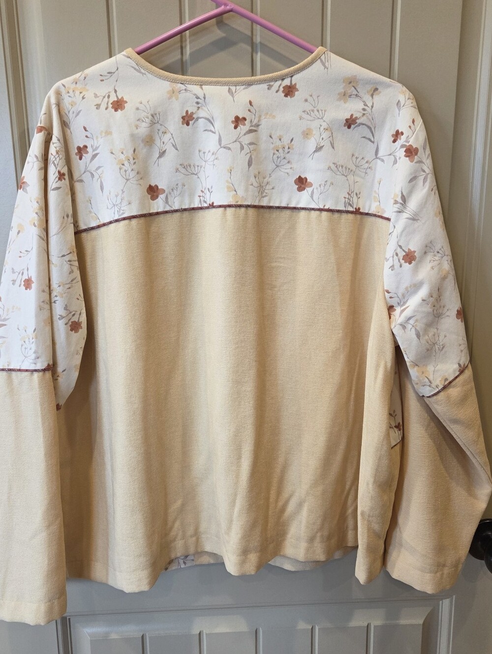 C.J. Banks Floral Colorblock Jacket 2X Vintage Cottagecore Shacket Floral Mix - Picture 9 of 12